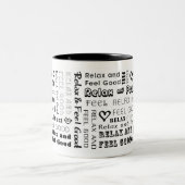 : Relax & voel goed (zwart): Mok (Center)