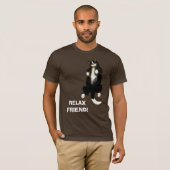 RELAX vriend! Slaapkat T-Shirt (Voorkant volledig)