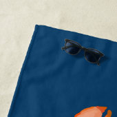 Relax Waterverf Lobster Nautical Strandlaken (In situ)