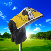 Relax - Yellow Funky Funny Giraffe Golfheadcover