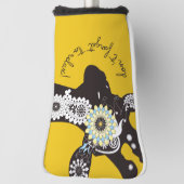 Relax - Yellow Funky Funny Giraffe Golfheadcover (Draai 90)