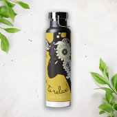 Relax - Yellow Funky Funny Giraffe Waterfles