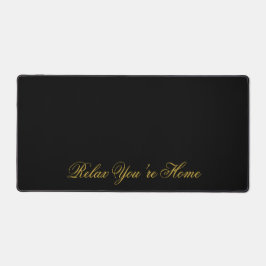 Relax You’re Home Custom Text Solid Black Bureaumat