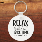Relax You're on Lake Time Sleutelhanger (Voorkant)