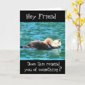 **RELAX ZOALS HEM OP DE BIRTHDAAGSE VRIEND* KAART (Gele Bloem)