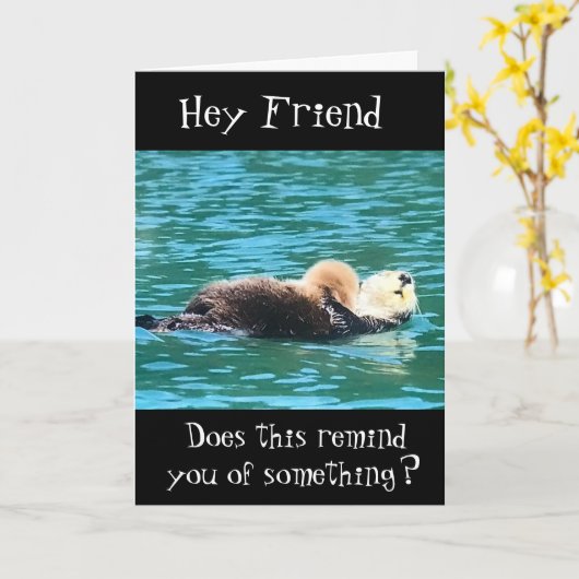 **RELAX ZOALS HEM OP DE BIRTHDAAGSE VRIEND* KAART (Gele Bloem)