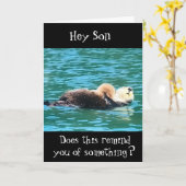 **RELAX ZOALS HEM OP VADERDAG **SON* KAART (Gele Bloem)