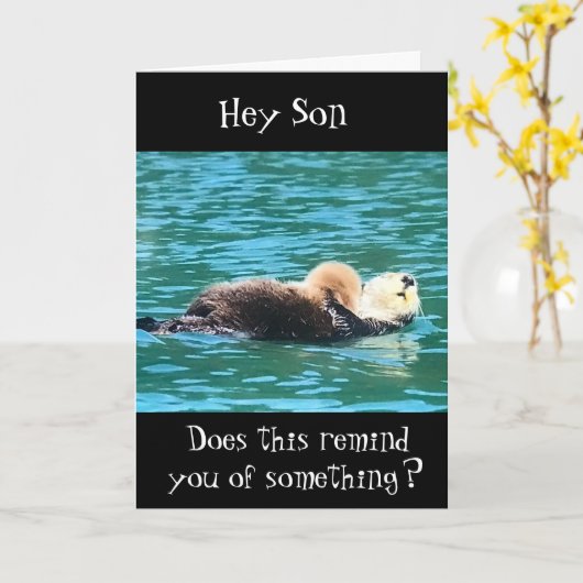 **RELAX ZOALS HEM OP VADERDAG **SON* KAART (Gele Bloem)