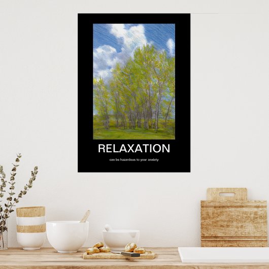 Relaxatie Demotivationeel Poster (Keuken)