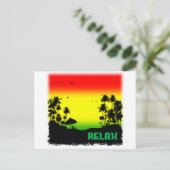 relaxatie rasta briefkaart (Staand voorkant)