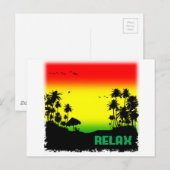 relaxatie rasta briefkaart (Voorkant / Achterkant)