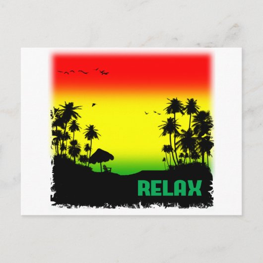 relaxatie rasta briefkaart (Voorkant)