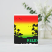relaxatie rasta briefkaart (Staand voorkant)