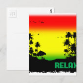 relaxatie rasta briefkaart (Voorkant / Achterkant)