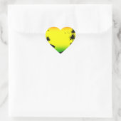 relaxatie rasta hart sticker (Tas)