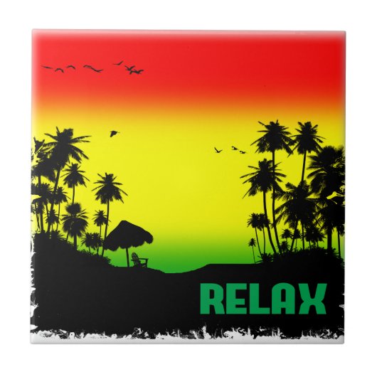 relaxatie rasta tegeltje (Voorkant)