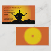 Relaxatie/Visitekaartje van de Meditatie Visitekaartje (Voorkant / Achterkant)