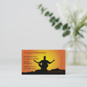 Relaxatie/Visitekaartje van de Meditatie Visitekaartje (Staand voorkant)