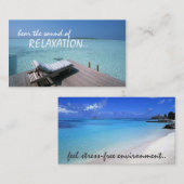 relaxatie-visitekaartje visitekaartje (Voorkant / Achterkant)