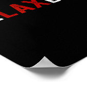 Relaxbro - Grappige Lacrosse Speler Relax Bro Poster (Hoek)