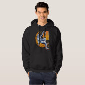 Relaxed Astronaut 4e Verjaardag Jongen Meisje 4 Ja Hoodie (Voorkant volledig)