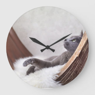 Relaxed Cat Grote Klok