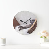 Relaxed Cat Grote Klok (Huis)