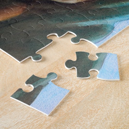 Relaxed Chocolade Lab Dog Legpuzzel (Zijkant)