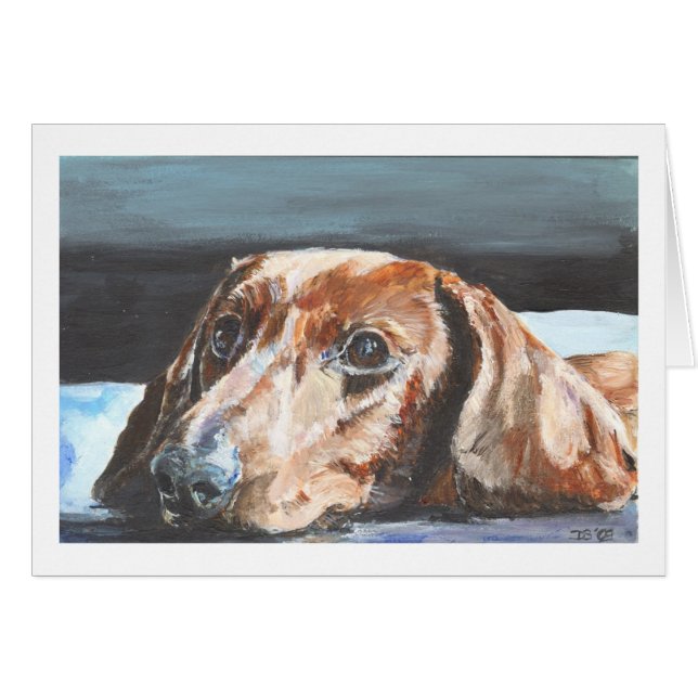 Relaxed Dachshund (Voorkant Horizontaal)