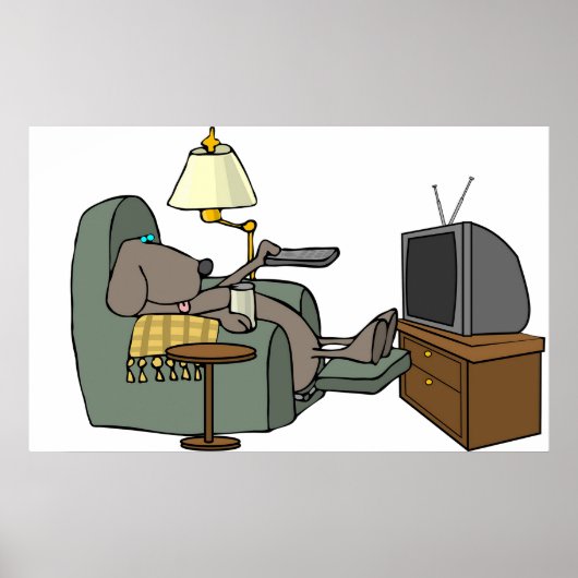 Relaxed Dog Tv bekijken Poster (Voorkant)