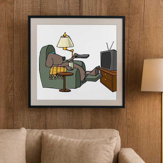 Relaxed Dog Tv bekijken Poster
