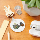 Relaxed Dog Tv bekijken Sleutelhanger