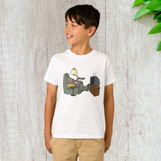 Relaxed Dog Tv bekijken T-shirt