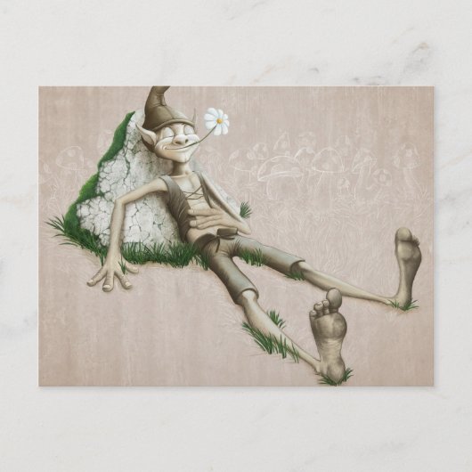 Relaxed elf briefkaart (Voorkant)