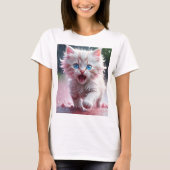 Relaxed Fit 100% Katoen Vrouwen  T-Sh T-shirt (Voorkant)