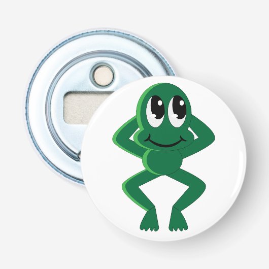 RELAXED FROG BUTTON FLESOPENER (Voorkant)
