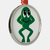 RELAXED FROG METALEN ORNAMENT (Rechts)