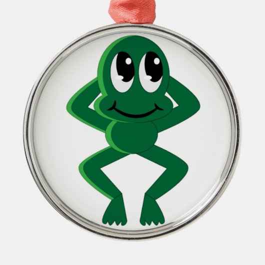 RELAXED FROG METALEN ORNAMENT (Voorkant)