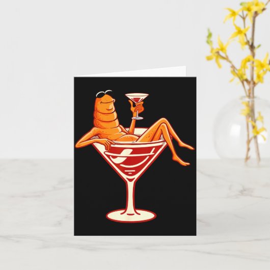 Relaxed Marcus The Worm Tail Funny Marcus The Worm Kaart (Gele Bloem)