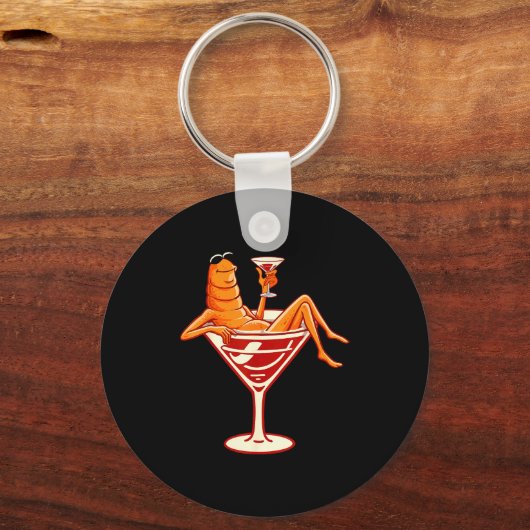 Relaxed Marcus The Worm Tail Funny Marcus The Worm Sleutelhanger (Voorkant)