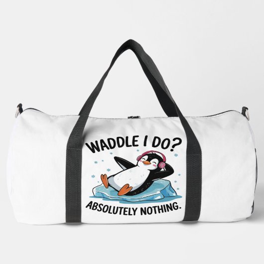 Relaxed Penguin Waddle I Do Absolutely Nothing Plunjezak (Voorkant)