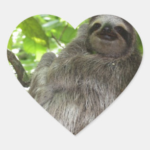Relaxed Sleuf in Natuur Hart Sticker