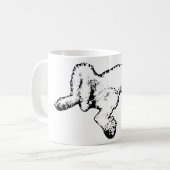 Relaxed Spinone Ink Art Coffee Mug Koffiemok (Voorkant links)