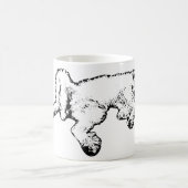 Relaxed Spinone Ink Art Coffee Mug Koffiemok (Center)