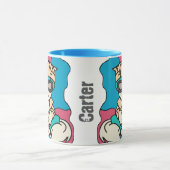 Relaxed Street Retro Cat | grappig Mok (Midden)