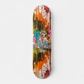 Relaxed Street Retro Dog | grappig Persoonlijk Skateboard (Voorkant)