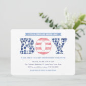 Relaxed Summer Cookout Co-ed Baby shower Party Kaart (Staand voorkant)