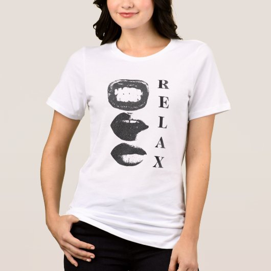 Relaxed Women Trio T-Shirt – Calm & Chill Vibes Te (Voorkant)