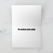 Relaxeerde kat met medische klasse Catnip wordt go Kaart (Binnen)