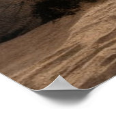 Relaxen hangmat op een strand poster (Hoek)